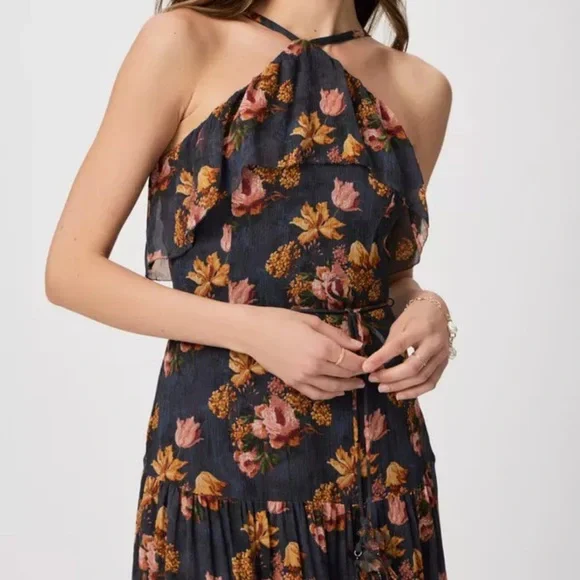 Anthropologie Calypso Floral Halter Dress 🌻 - Picture 4 of 14